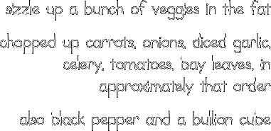 sizzle up a bunch of